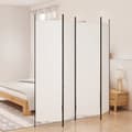 Miniatyrbillede 1 af 9: vidaXL 4-panels rumdeler 200x200 cm stof hvid -  Rumdelere