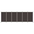 Miniatyrbillede 4 af 9: vidaXL 6-panels rumdeler 520x180 cm stof brun -  Rumdelere