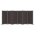 Miniatyrbillede 5 af 9: vidaXL 6-panels rumdeler 520x180 cm stof brun -  Rumdelere
