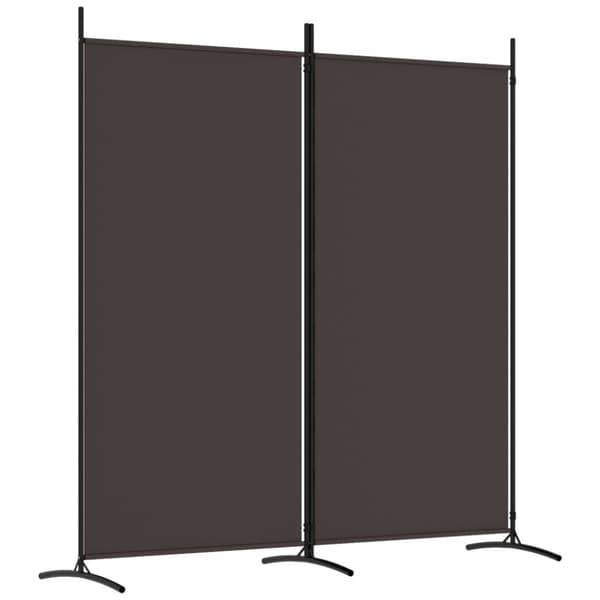 vidaXL 2-panels rumdeler 175x180 cm stof brun -  Rumdelere