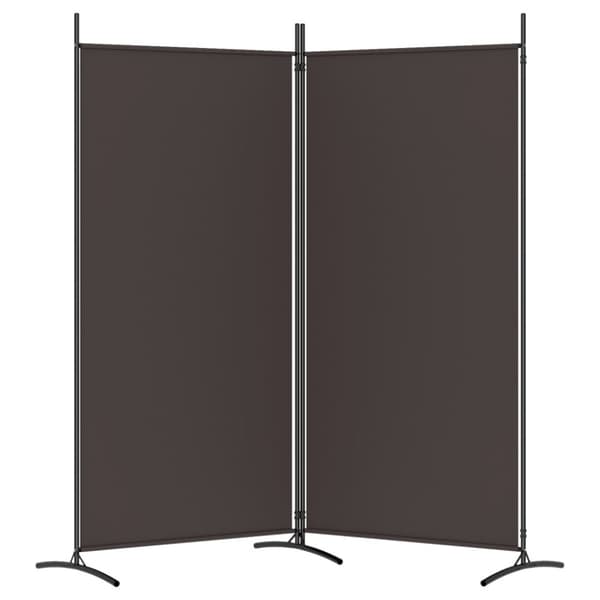 vidaXL 2-panels rumdeler 175x180 cm stof brun -  Rumdelere