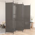 Miniatyrbillede 2 af 9: vidaXL 5-panels rumdeler 250x220 cm stof antracitgrå -  Rumdelere