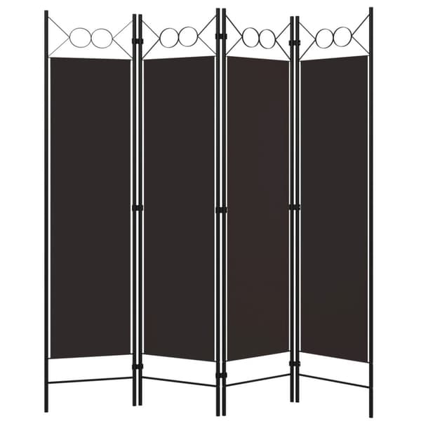 vidaXL 4-panels rumdeler 160x180 cm brun -  Rumdelere