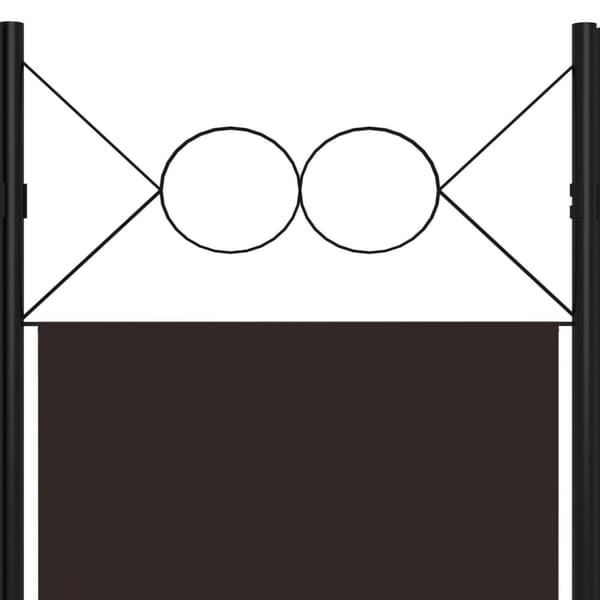vidaXL 4-panels rumdeler 160x180 cm brun -  Rumdelere