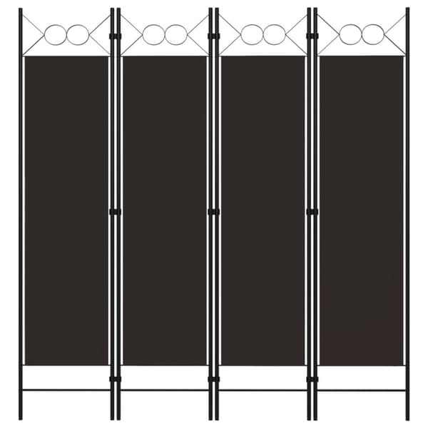 vidaXL 4-panels rumdeler 160x180 cm brun -  Rumdelere