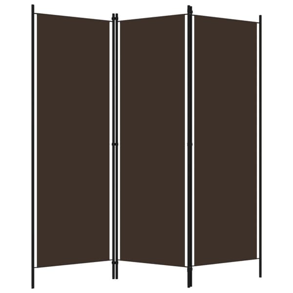vidaXL 3-panels rumdeler 150 x 180 cm brun -  Rumdelere