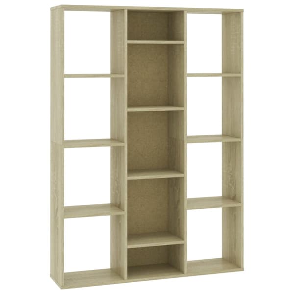 vidaXL Rumsavdelare/bokhylla sonoma-ek 100x24x140 cm konstruerat trä - Rumsavdelare