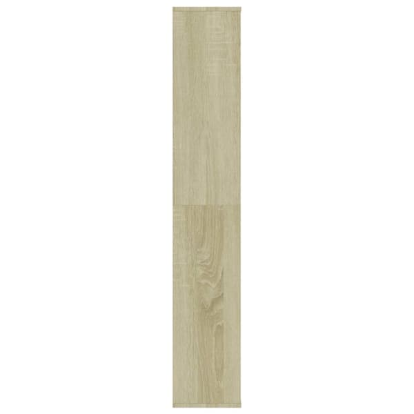 vidaXL Rumsavdelare/bokhylla sonoma-ek 100x24x140 cm konstruerat trä - Rumsavdelare