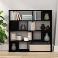 Miniatyrbillede 4 af 10: vidaXL bogreol/rumdeler 105x24x102 cm sort -  Rumdelere