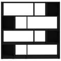 Miniatyrbillede 6 af 10: vidaXL bogreol/rumdeler 105x24x102 cm sort -  Rumdelere