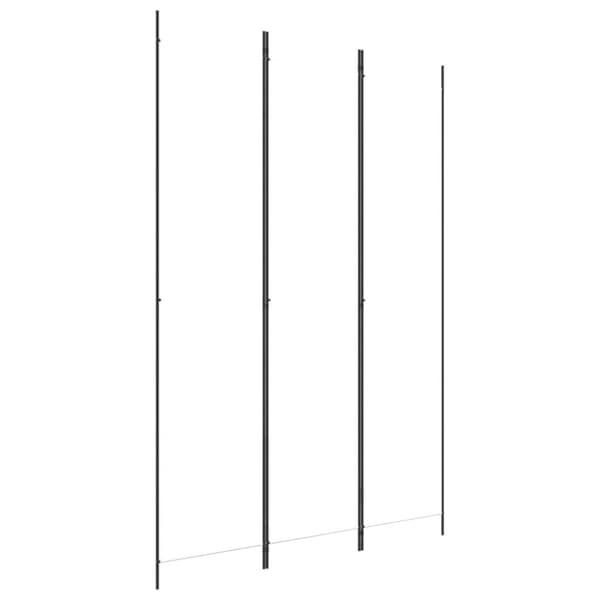vidaXL 3-panels rumdeler 150x220 cm stof hvid -  Rumdelere