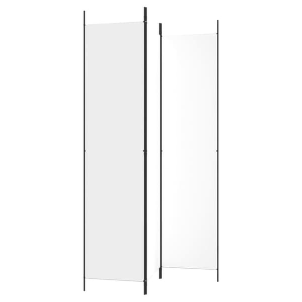vidaXL 3-panels rumdeler 150x220 cm stof hvid -  Rumdelere