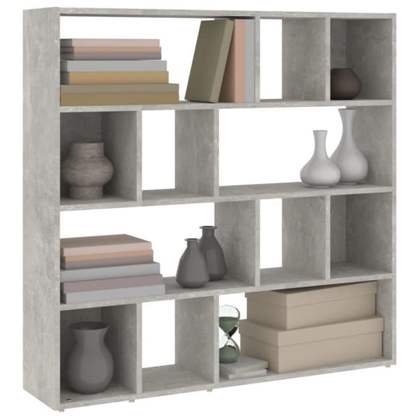 vidaXL Kirjahylly/tilanjakaja betoninharmaa 105x24x102 cm -  Tilanjakajat