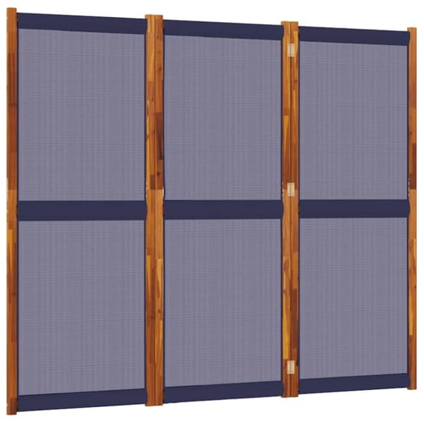 vidaXL 3-panels rumdeler 210 x 180 cm mørkeblå -  Rumdelere