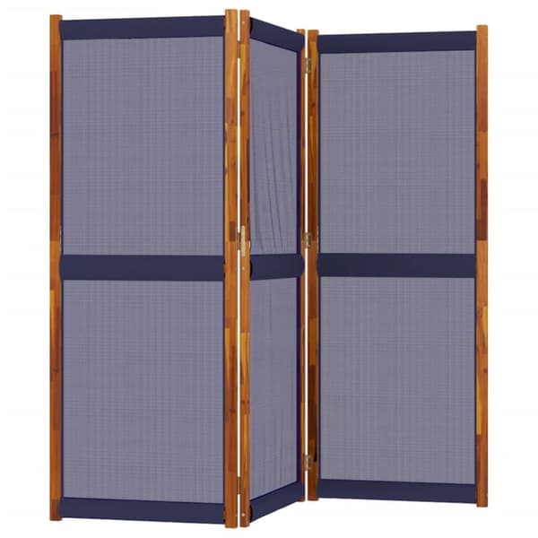 vidaXL 3-panels rumdeler 210 x 180 cm mørkeblå -  Rumdelere