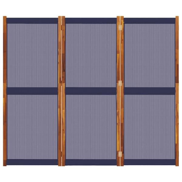 vidaXL 3-panels rumdeler 210 x 180 cm mørkeblå -  Rumdelere