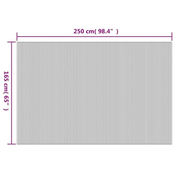 vidaXL rumdeler 165x250 cm bambus sort - Rumdelere