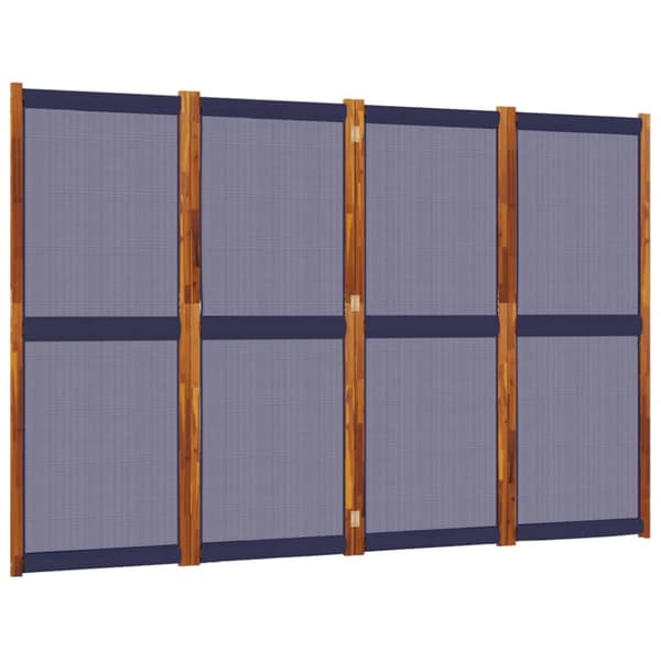vidaXL Rumsavdelare 4 paneler mörkblå 280x180 cm - Rumsavdelare