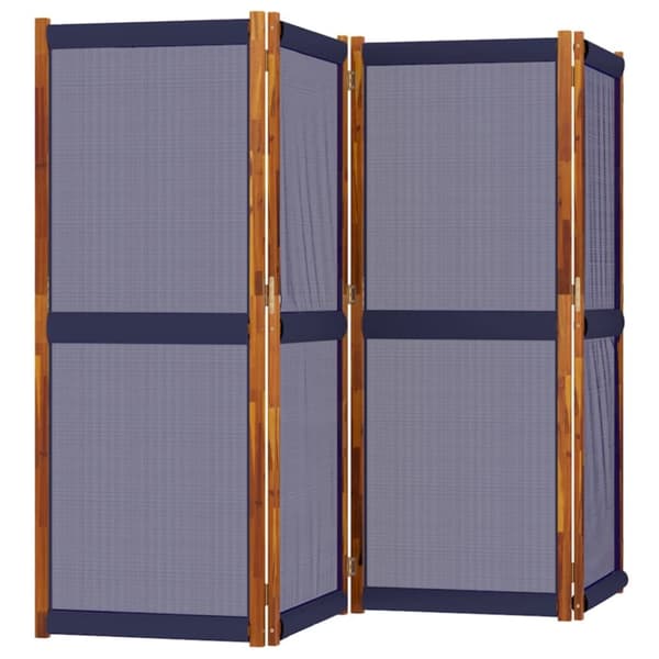 vidaXL Rumsavdelare 4 paneler mörkblå 280x180 cm - Rumsavdelare