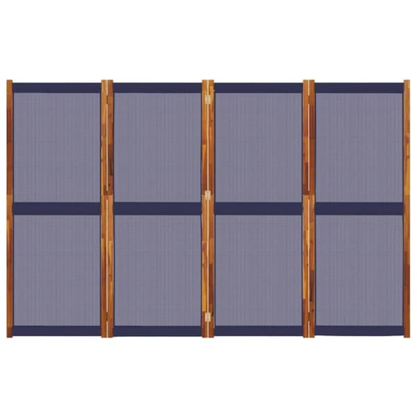 vidaXL Rumsavdelare 4 paneler mörkblå 280x180 cm -  Rumsavdelare