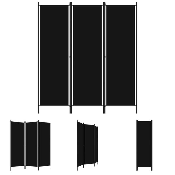 The Living Store 3-panels rumdeler 150 x 180 cm sort - Rumdelere