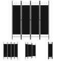 Miniatyrbillede 1 af 7: The Living Store 4-panels rumdeler 160x180 cm sort -  Rumdelere