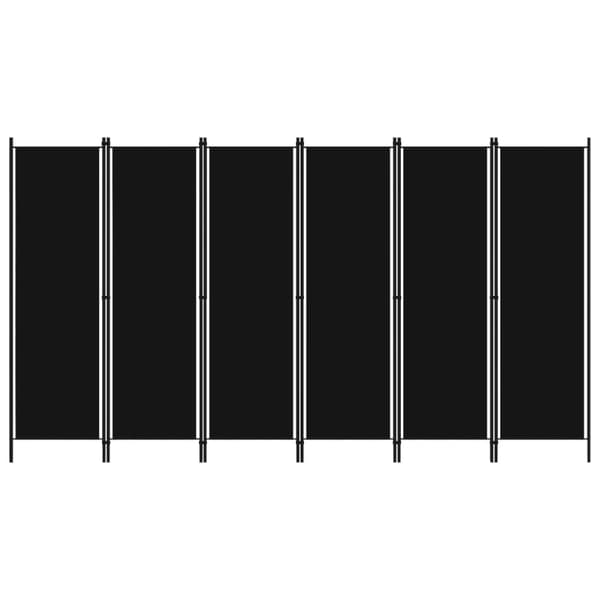 The Living Store 6-panels rumdeler 300 x 180 cm sort -  Rumdelere