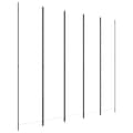 Miniatyrbillede 3 af 9: The Living Store 5-panels rumdeler 250x220 cm stof hvid -  Rumdelere