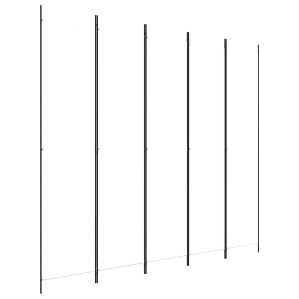 The Living Store 5-panels rumdeler 250x220 cm stof hvid -  Rumdelere
