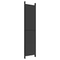 Miniatyrbillede 7 af 9: The Living Store 6-panels rumdeler 300x220 cm stof sort -  Rumdelere