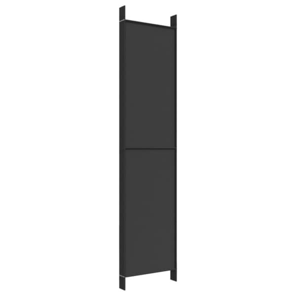 The Living Store 6-panels rumdeler 300x220 cm stof sort -  Rumdelere