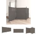 Miniatyrbillede 1 af 9: The Living Store 3-panels rumdeler 525x180 cm stof antracitgrå -  Rumdelere