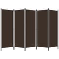 Miniatyrbillede 3 af 7: The Living Store 5-panels rumdeler 250 x 180 cm brun -  Rumdelere