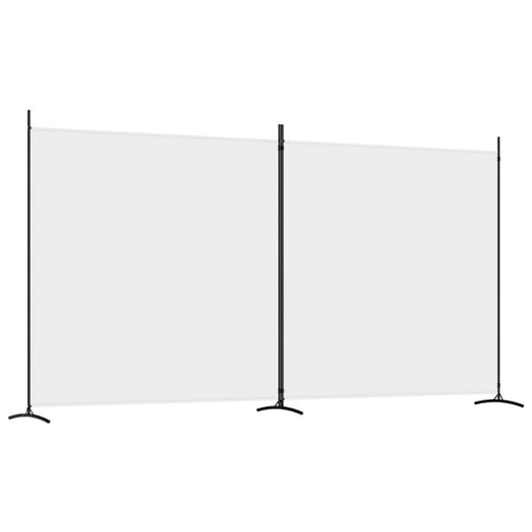 The Living Store 2-panels rumdeler 348x180 cm stof hvid -  Rumdelere