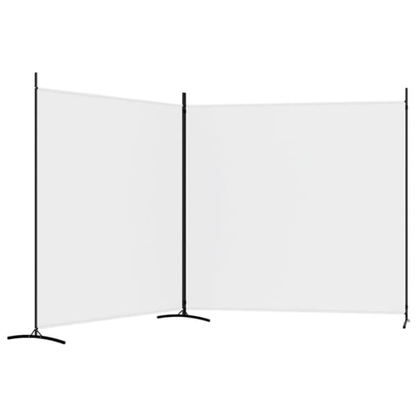 The Living Store 2-panels rumdeler 348x180 cm stof hvid -  Rumdelere