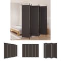 Miniatyrbillede 1 af 9: The Living Store 5-panels rumdeler 250x220 cm stof brun -  Rumdelere