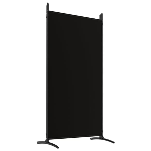 The Living Store 5-panels rumdeler 433x180 cm stof sort -  Rumdelere