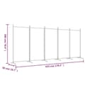 Miniatyrbillede 9 af 9: The Living Store 5-panels rumdeler 433x180 cm stof sort -  Rumdelere