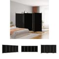 Miniatyrbillede 1 af 9: The Living Store 5-panels rumdeler 433x180 cm stof sort -  Rumdelere