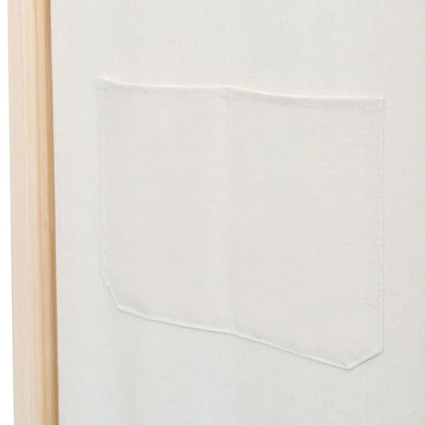 The Living Store Rumsavdelare 4 paneler 160x170x4 cm gräddvit tyg -  Rumsavdelare