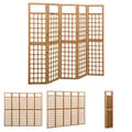 Miniatyrbillede 1 af 7: The Living Store 5-panels rumdeler/espalier 201,5x180 cm massivt grantræ -  Rumdelere