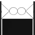 Miniatyrbillede 6 af 7: The Living Store 5-panels rumdeler 200x180 cm sort -  Rumdelere