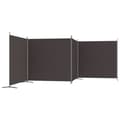Miniatyrbild 6 av 9: The Living Store Rumsavdelare 4 paneler brun 698x180 cm tyg -  Rumsavdelare