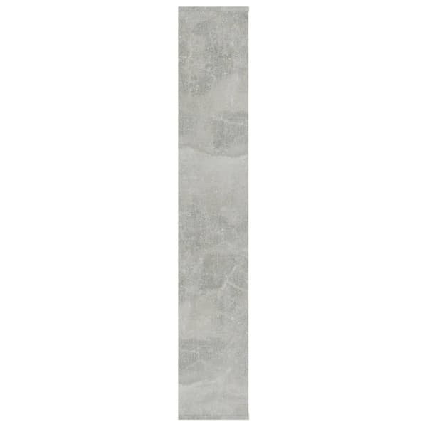 The Living Store Tilanjakaja/kirjahylly betoninharmaa 100x24x140 cm tekninen puu - Tilanjakajat
