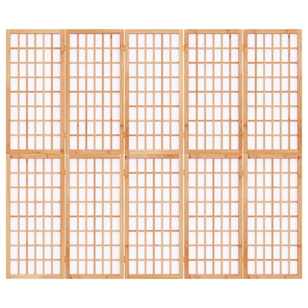 The Living Store 5-panels rumdeler 200x170 cm foldbar japansk stil - Rumdelere