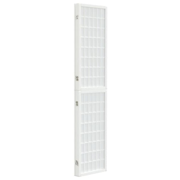 The Living Store 3-panels rumdeler 120x170 cm foldbar japansk stil hvid - Rumdelere