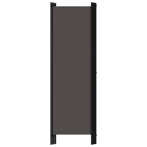 The Living Store 4-panels rumdeler 200 x 180 cm antracitgrå - Rumdelere
