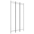 Miniatyrbillede 3 af 9: The Living Store 3-panels rumdeler 120x220 cm stof hvid -  Rumdelere