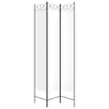 Miniatyrbillede 5 af 9: The Living Store 3-panels rumdeler 120x220 cm stof hvid -  Rumdelere
