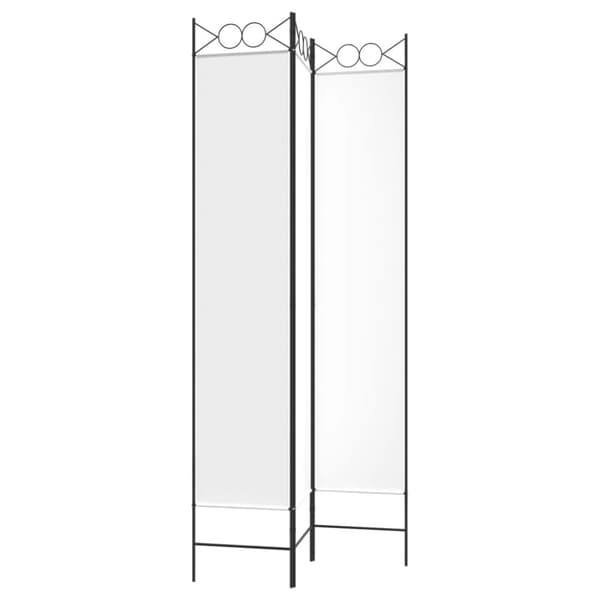 The Living Store 3-panels rumdeler 120x220 cm stof hvid -  Rumdelere